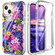 iPhone 13 360 Full Body Painted Phone Case - Flowers L08