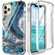 iPhone 13 360 Full Body Painted Phone Case iPhone 11 Pro Max - Marble L09