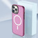 iPhone 13 Skin Feel TPU + Frosted PC MagSafe Phone Case - Plum Red