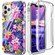 iPhone 13 360 Full Body Painted Phone Case iPhone 11 Pro Max - Flowers L08