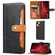 iPhone 13 Calf Texture Double Fold Clasp Horizontal Flip Leather Case with Photo Frame & Holder & Card Slots & Wallet - Black