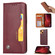 iPhone 13 Knead Skin Texture Horizontal Flip Leather Case with Photo Frame & Holder & Card Slots & Wallet - Wine Red