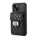 iPhone 13 Card Slot Leather Phone Case - Black