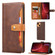 iPhone 13 Calf Texture Double Fold Clasp Horizontal Flip Leather Case with Photo Frame & Holder & Card Slots & Wallet - Brown