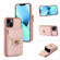 iPhone 13 Card Slot Leather Phone Case - Pink