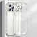 iPhone 13 Electroplated Glass Goggles Phone Case - Silver