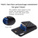iPhone 13 Vertical Metal Buckle Wallet Rhombic Leather Phone Case - Black