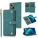 iPhone 13 PU + TPU Horizontal Flip Leather Case with Holder & Card Slot & Wallet & Lanyard - Lake Blue