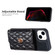 iPhone 13 Horizontal Metal Buckle Wallet Rhombic Leather Phone Case - Black