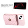iPhone 13 Horizontal Metal Buckle Wallet Rhombic Leather Phone Case - Pink