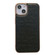 iPhone 13 Genuine Leather Ostrich Texture Nano Case - Black