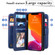 iPhone 13 Multifunctional Magnetic Copper Buckle Horizontal Flip Solid Color Leather Case with 10 Card Slots & Wallet & Holder & Photo Frame - Dark Blue