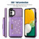 Samsung Galaxy A13 4G/A13 5G Three-fold RFID Leather Phone Case with Lanyard - Purple
