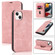 iPhone 13 Wireless Charging Magsafe Leather Phone Case - Pink