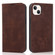 iPhone 13 Wireless Charging Magsafe Leather Phone Case - Brown
