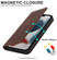 iPhone 13 Wireless Charging Magsafe Leather Phone Case - Brown