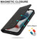 iPhone 13 Wireless Charging Magsafe Leather Phone Case - Black