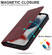 iPhone 13 Wireless Charging Magsafe Leather Phone Case - Red