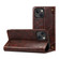 iPhone 13 Baroque Simple Horizontal Flip Leather Case with Holder & Card Slots & Wallet - Dark Brown