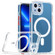 iPhone 13 Cat-eye TPU + Acrylic Magsafe Phone Case - Red
