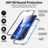 iPhone 13 HD Magnetic Metal Frame Double-sided Tempered Glass Phone Case - Sierra Blue