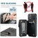 iPhone 13 CaseMe C20 Multifunctional PC + TPU Protective Case with Holder & Card Slot & Wallet - Black