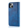 iPhone 13 DG.MING Crazy Horse Texture Flip Detachable Magnetic Leather Case with Holder & Card Slots & Wallet - Blue