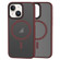 iPhone 13 Brilliant Series MagSafe Micro-frosted Anti-fingerprint PC Phone Case - Purplish Red