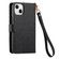 iPhone 13 Love Zipper Lanyard Leather Phone Case - Black