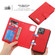 iPhone 13 Litchi Texture Magnetic Detachable Wallet Leather Phone Case - Red