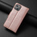 iPhone 13 Litchi Texture Magnetic Detachable Wallet Leather Phone Case - Rose Gold