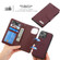 iPhone 13 Litchi Texture Magnetic Detachable Wallet Leather Phone Case - Purple