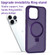 iPhone 13 Skin Feel MagSafe Magnetic Holder Phone Case - Purple