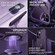 iPhone 13 Skin Feel MagSafe Magnetic Holder Phone Case - Purple