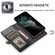 iPhone 13 Strong Magnetic Detachable Horizontal Flip Leather Case with Card Slots & Wallet - Black