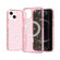 iPhone 13 Terminator Style Glitter Powder MagSafe Magnetic Phone Case - Pink