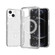 iPhone 13 Terminator Style Glitter Powder MagSafe Magnetic Phone Case - White