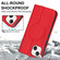 iPhone 13 Rhombic MagSafe RFID Anti-Theft Wallet Leather Phone Case - Red