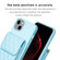 iPhone 13 Vertical Wallet Rhombic Leather Phone Case - Blue