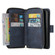 iPhone 13 9 Card Slots Zipper Wallet Bag Leather Phone Case - Blue
