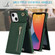 iPhone 13 Cross-body Zipper Square Phone Case with Holder - Green