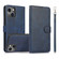 iPhone 13 Calf Texture 2 in 1 Detachable Magnetic Back Cover Horizontal Flip Leather Case with Holder & Card Slots & Wallet & Photo Frame - Blue