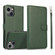iPhone 13 Calf Texture 2 in 1 Detachable Magnetic Back Cover Horizontal Flip Leather Case with Holder & Card Slots & Wallet & Photo Frame - Green