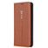 iPhone 13 GEBEI PU+TPU Horizontal Flip Protective Case with Holder & Card Slots - Brown