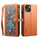 iPhone 13 ESEBLE Star Series Lanyard Zipper Wallet RFID Leather Case - Brown