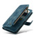 iPhone 13 CaseMe-C30 PU + TPU Multifunctional Horizontal Flip Leather Case with Holder & Card Slot & Wallet & Zipper Pocket - Blue