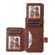 iPhone 13 Zipper Shockproof Protective Phone Case - Coffee