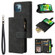 iPhone 13 Multifunctional Phone Leather Case with Card Slot & Holder & Zipper Wallet & Photo Frame - Black