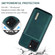 iPhone 13 DG.MING M1 Series 3-Fold Multi Card Wallet Shockproof Case with Holder Function  - Green