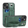 iPhone 13 Suteni 215 Wrist Strap PU Phone Case - Green